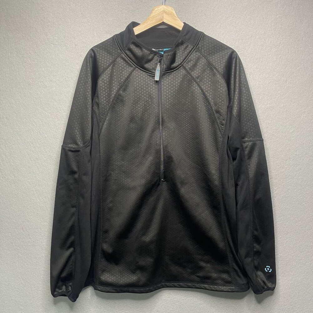 Axial Jacket Mens Sz XL Black Blue Full Zip Athletic Outdoor Cycle Performance